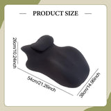 Maxbell Prone Pillow Headrest Memory Foam Wedge for Reading Back Neck Abdomen Adults Black