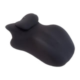Maxbell Prone Pillow Headrest Memory Foam Wedge for Reading Back Neck Abdomen Adults Black