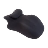 Maxbell Prone Pillow Headrest Memory Foam Wedge for Reading Back Neck Abdomen Adults Black