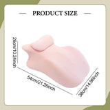 Maxbell Prone Pillow Headrest Memory Foam Wedge for Reading Back Neck Abdomen Adults Pink