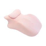 Maxbell Prone Pillow Headrest Memory Foam Wedge for Reading Back Neck Abdomen Adults Pink