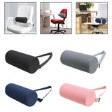 Maxbell Waist Roll Pillow Waist Support Pillow for Home Office Chair Reading Chair Black