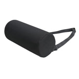 Maxbell Waist Roll Pillow Waist Support Pillow for Home Office Chair Reading Chair Black