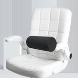 Maxbell Waist Roll Pillow Waist Support Pillow for Home Office Chair Reading Chair Black