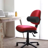 Maxbell Waist Roll Pillow Waist Support Pillow for Home Office Chair Reading Chair Black