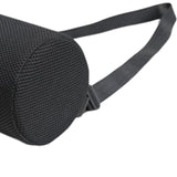 Maxbell Waist Roll Pillow Waist Support Pillow for Home Office Chair Reading Chair Black