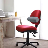 Maxbell Waist Roll Pillow Waist Support Pillow for Home Office Chair Reading Chair Dark Gray