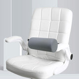 Maxbell Waist Roll Pillow Waist Support Pillow for Home Office Chair Reading Chair Dark Gray