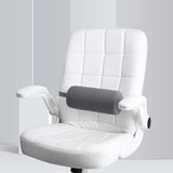 Maxbell Waist Roll Pillow Waist Support Pillow for Home Office Chair Reading Chair Dark Gray