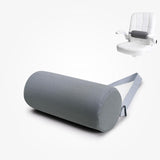 Maxbell Waist Roll Pillow Waist Support Pillow for Home Office Chair Reading Chair Dark Gray