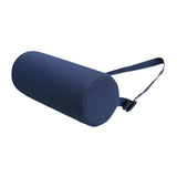 Maxbell Waist Roll Pillow Waist Support Pillow for Home Office Chair Reading Chair Dark Blue