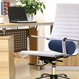 Maxbell Waist Roll Pillow Waist Support Pillow for Home Office Chair Reading Chair Dark Blue