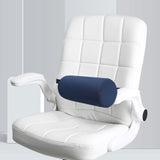 Maxbell Waist Roll Pillow Waist Support Pillow for Home Office Chair Reading Chair Dark Blue