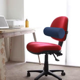 Maxbell Waist Roll Pillow Waist Support Pillow for Home Office Chair Reading Chair Dark Blue