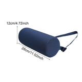 Maxbell Waist Roll Pillow Waist Support Pillow for Home Office Chair Reading Chair Dark Blue