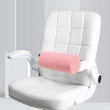 Maxbell Waist Roll Pillow Waist Support Pillow for Home Office Chair Reading Chair Light Pink