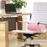 Maxbell Waist Roll Pillow Waist Support Pillow for Home Office Chair Reading Chair Light Pink