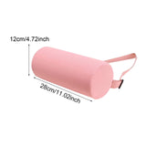 Maxbell Waist Roll Pillow Waist Support Pillow for Home Office Chair Reading Chair Light Pink