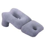 Maxbell Face Down Pillow Soft Multifunctional Neck Support for Abdomen Sleeping Home Purple