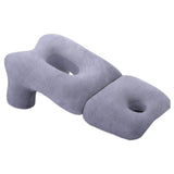 Maxbell Face Down Pillow Soft Multifunctional Neck Support for Abdomen Sleeping Home Purple