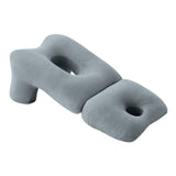 Maxbell Face Down Pillow Soft Multifunctional Neck Support for Abdomen Sleeping Home Gray