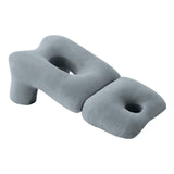 Maxbell Face Down Pillow Soft Multifunctional Neck Support for Abdomen Sleeping Home Gray