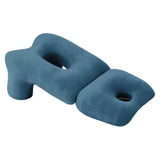 Maxbell Face Down Pillow Soft Multifunctional Neck Support for Abdomen Sleeping Home Blue
