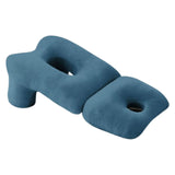 Maxbell Face Down Pillow Soft Multifunctional Neck Support for Abdomen Sleeping Home Blue