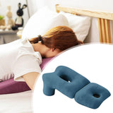 Maxbell Face Down Pillow Soft Multifunctional Neck Support for Abdomen Sleeping Home Blue