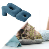 Maxbell Face Down Pillow Soft Multifunctional Neck Support for Abdomen Sleeping Home Blue