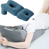 Maxbell Face Down Pillow Soft Multifunctional Neck Support for Abdomen Sleeping Home Blue