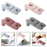 Maxbell Face Down Pillow Soft Versatile Breathable for Abdomen Home Sleeping Light Blue