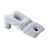 Maxbell Face Down Pillow Soft Versatile Breathable for Abdomen Home Sleeping Light Blue