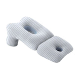 Maxbell Face Down Pillow Soft Versatile Breathable for Abdomen Home Sleeping Light Blue