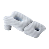 Maxbell Face Down Pillow Soft Versatile Breathable for Abdomen Home Sleeping Light Blue