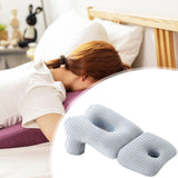 Maxbell Face Down Pillow Soft Versatile Breathable for Abdomen Home Sleeping Light Blue