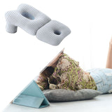 Maxbell Face Down Pillow Soft Versatile Breathable for Abdomen Home Sleeping Light Blue