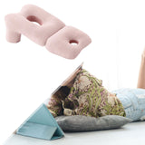 Maxbell Face Down Pillow Soft Versatile Breathable for Abdomen Home Sleeping Pink Stripe