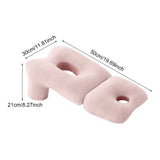 Maxbell Face Down Pillow Soft Versatile Breathable for Abdomen Home Sleeping Pink Stripe