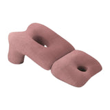 Maxbell Face Down Pillow Soft Versatile Breathable for Abdomen Home Sleeping Dark Red