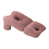 Maxbell Face Down Pillow Soft Versatile Breathable for Abdomen Home Sleeping Dark Red