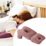 Maxbell Face Down Pillow Soft Versatile Breathable for Abdomen Home Sleeping Dark Red