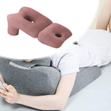 Maxbell Face Down Pillow Soft Versatile Breathable for Abdomen Home Sleeping Dark Red