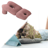 Maxbell Face Down Pillow Soft Versatile Breathable for Abdomen Home Sleeping Dark Red