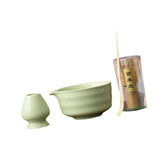 Maxbell Japanese Matcha Whisk Set Tools Matcha Bowl Set for Dining Room Kitchen Home Green