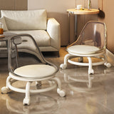 Maxbell Low Rolling Stool Universal Rotatable Roller Seat for Sports Fitness Kitchen