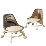 Maxbell Low Rolling Stool Universal Rotatable Roller Seat for Sports Fitness Kitchen