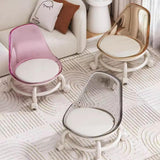 Maxbell Low Rolling Stool Universal Rotatable Roller Seat for Sports Fitness Kitchen