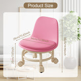 Maxbell Low Rolling Stool Universal Rotatable Roller Seat for Sports Fitness Kitchen