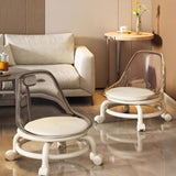 Maxbell Low Rolling Stool Universal Rotatable Roller Seat for Sports Fitness Kitchen